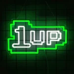Néon LED mural – 1UP