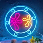 Néon LED mural – Hublot étoiles de mer